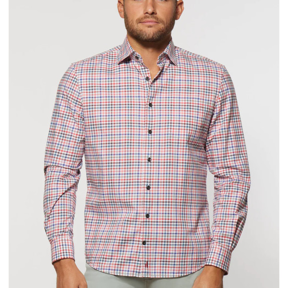 johnnie-O Other - NWT Johnnie-O Malibu Red Plaid Todd Hangin' Out Button Down Shirt Small